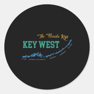 Adesivo Key West Flórida Miami Vibrações Praia Estado Enso
