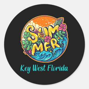 Adesivo Key West Florida Summer Sea Vacing Beaches Sun S