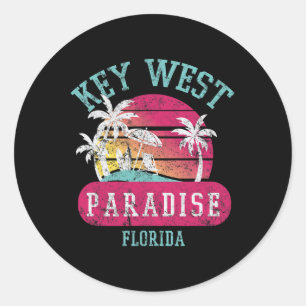 Adesivo Key West Sunset Vintage Florida Novelty Art