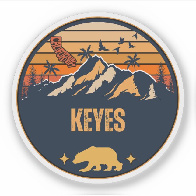 Adesivo Keyes, Califórnia (Frente)