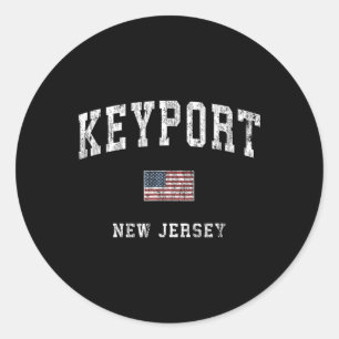 Adesivo Keyrt Nova Jersey Nj Bandeira Americana Vintage Sr