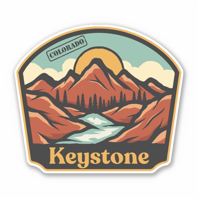 Adesivo Keystone, Colorado (Frente)