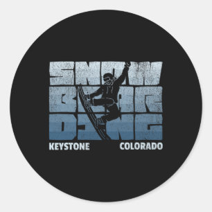 Adesivo Keystone Colorado Snowboard Resort Legal Vintage