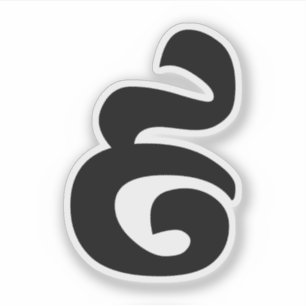 Adesivo Khmer cambojano do número 9/nove/៩ (Pram Buen)