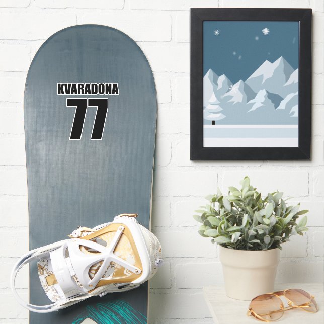 Adesivo Khvicha Kvaratskhelia (Prancha de snowboard)