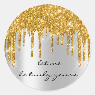 Adesivo Kibibi Deixe Ser... Unidades de prata Douradas da