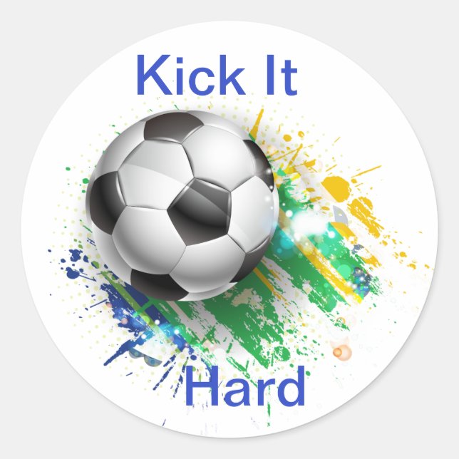 Adesivo Kick It Soccer Ball Stickers (Frente)
