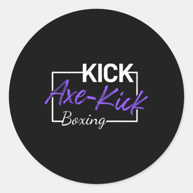 Adesivo Kickboxing Axe Kick  (Frente)