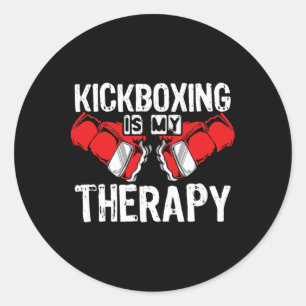 Adesivo Kickboxing É Minha Terapia Mma Kickboxing Kickboxe