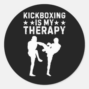Adesivo Kickboxing Engraçado Para Homens Mulheres Treino D