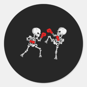 Adesivo Kickboxing Esqueleto Kickboxer Boxe Mma