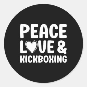 Adesivo Kickboxing Eu Amo Kickboxing Kickboxer