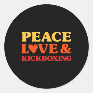 Adesivo Kickboxing Eu Amo Kickboxing Para Homens E Mulhere