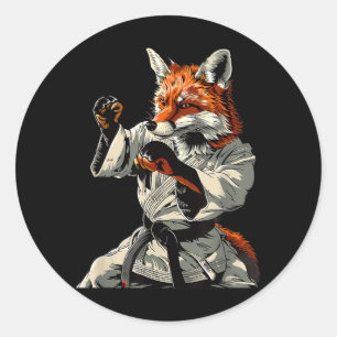 Adesivo Kickboxing Fox Artes Marciais Caratê Jiu-Jitsu MMA
