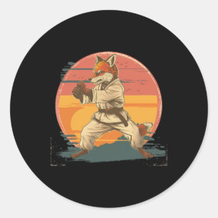 Adesivo Kickboxing Fox Artes Marciais Caratê Jiu-jitsu Mma