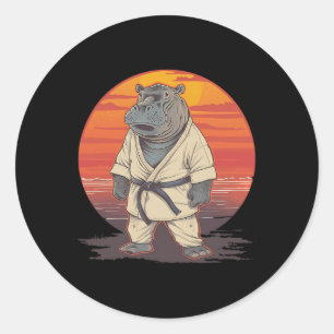 Adesivo Kickboxing Hippo Artes Marciais Caratê Jiu-jitsu M