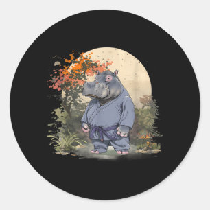 Adesivo Kickboxing Hippo Artes Marciais Caratê Jiu-Jitsu M