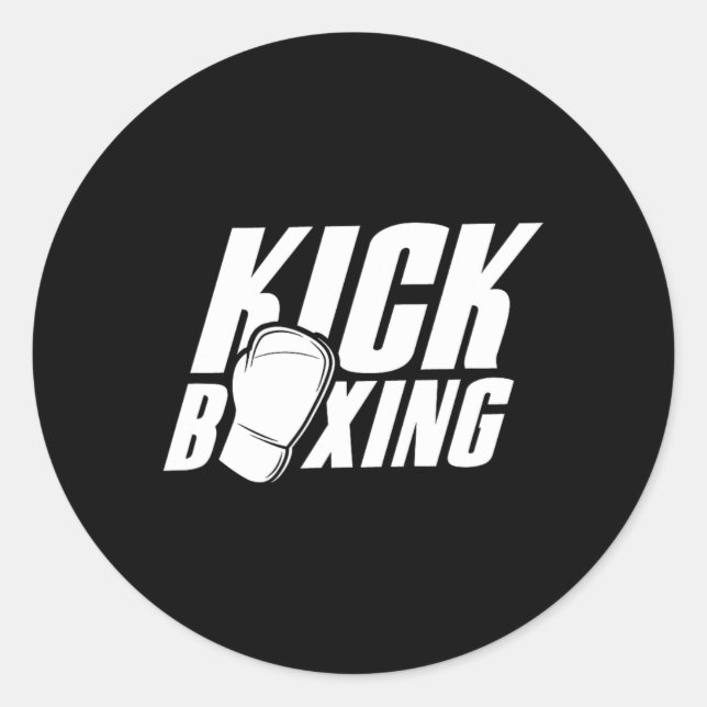Adesivo Kickboxing Kickboxer Kickbox Boxe Kickboxe Artes M (Frente)