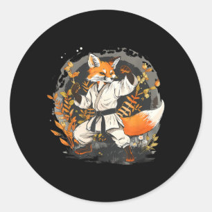 Adesivo Kickboxing Raposa Taekwondo Caratê Mma Engraçado A