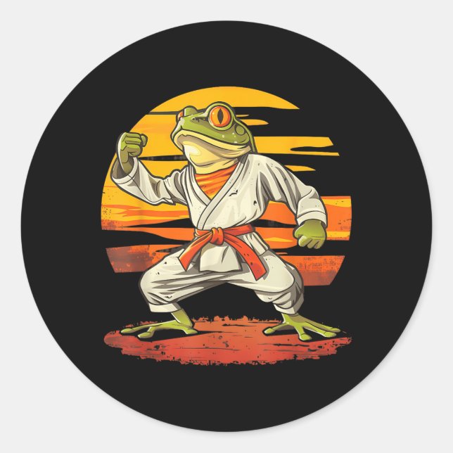 Adesivo Kickboxing Sunset Jiu-Jitsu Mma Toad Taekwondo (Frente)