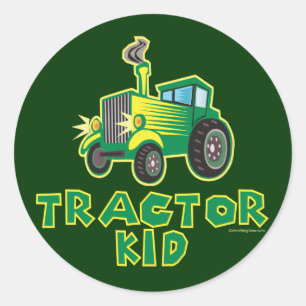 Adesivo Kid de Trator Verde