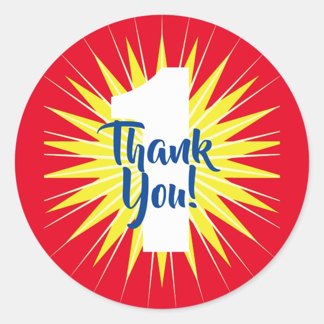 Adesivo Kid do primeiro aniversario do Super Herói Maravil (Frente)