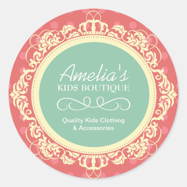 Adesivo Kids Boutique Stickers (Frente)