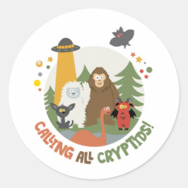 Adesivo Kids Cryptid Club T-Shirt Classic Round Sticker