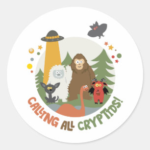 Adesivo Kids Cryptid Club T-Shirt Classic Round Sticker