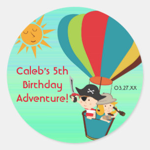 Adesivo Kids de Balões de Ar Quente Adventure Vintkers