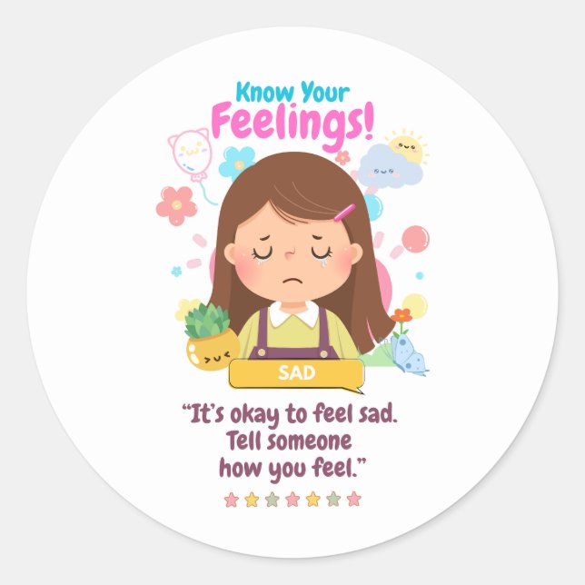 Adesivo Kids Emotion Featuring Sad (Frente)