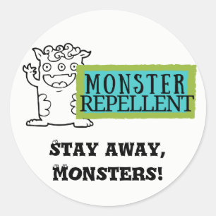Adesivo Kids Stickers - Monster Repellent