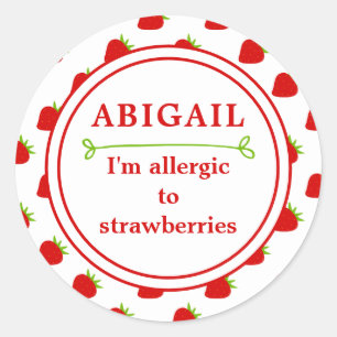 Adesivo Kids Strawberry Alergia Alert