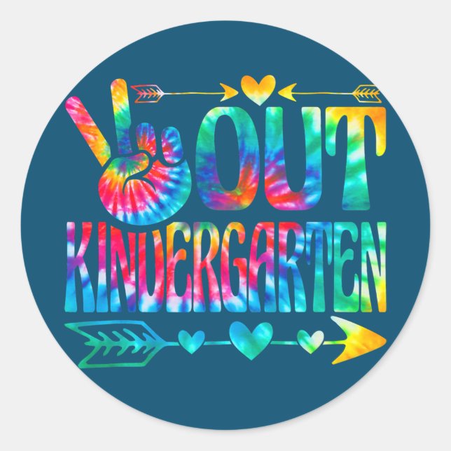 Adesivo Kids Student Graduation Out Kindergarten Last Day (Frente)