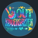 Adesivo Kids Student Graduation Out Kindergarten Last Day<br><div class="desc">Kids Student Graduation Out Kindergarten Last Day Of School Gift. Perfect gift for your dad,  mom,  papa,  men,  women,  friend and family members on Thanksgiving Day,  Christmas Day,  Mothers Day,  Fathers Day,  4th of July,  1776 Independent day,  Veterans Day,  Halloween Day,  Patrick's Day</div>