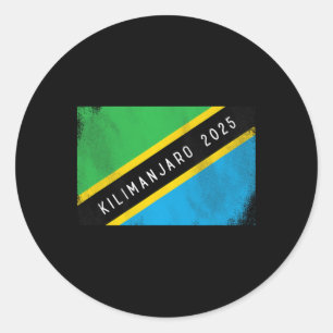 Adesivo Kilimanjaro 2025 Bandeira da Tanzânia Monte Kilima