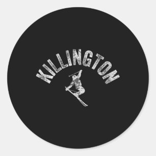 Adesivo Killington Ski Esqui Vintage Vermont Skiador Legal
