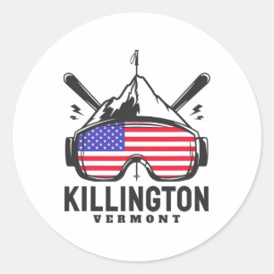 Adesivo Killington Vermont Esqui Esqui Retro