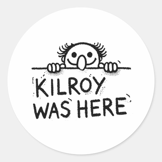 Adesivo Kilroy was here (Frente)