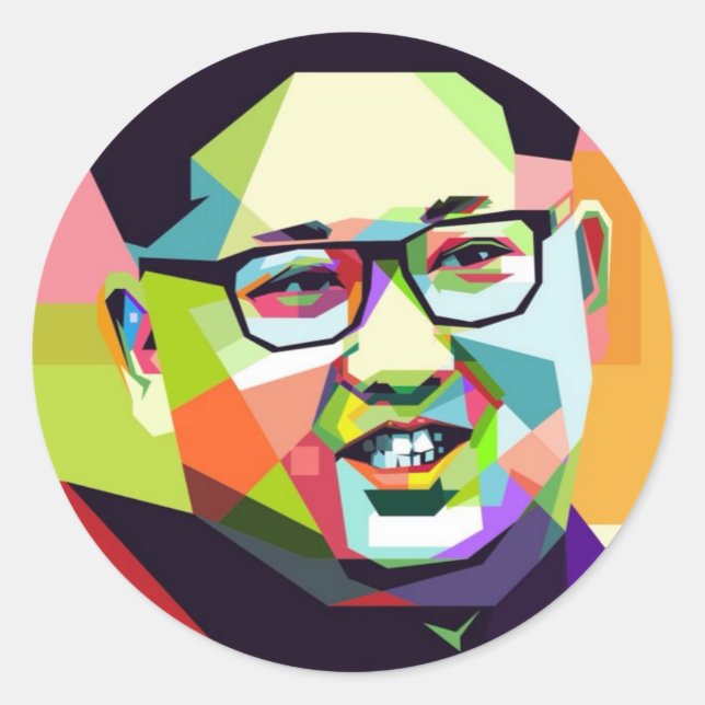 Adesivo Kim Jong Un Caro Líder Sticker (Frente)