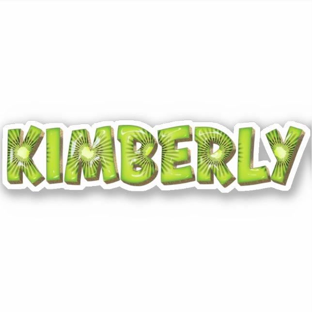 Adesivo Kimberly Name Kiwi Design Aufkleber Sticker (Frente)
