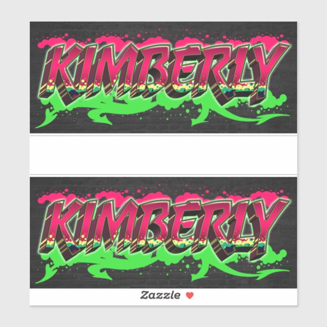 Adesivo Kimberly Vorname Name Graffiti Aufkleber Sticker (Folha)