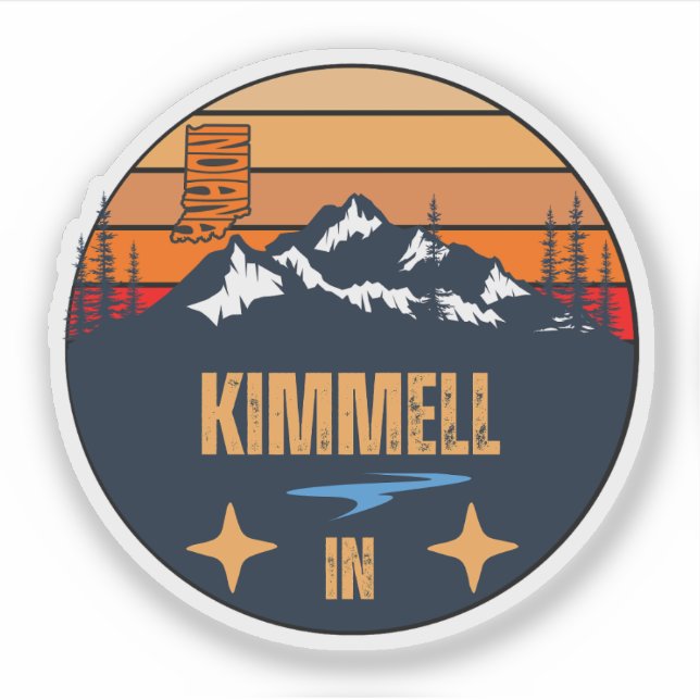 Adesivo Kimmell, Indiana (Frente)