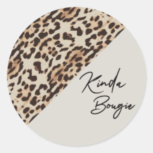 Adesivo Kinda Bougie Beige Leopardprint