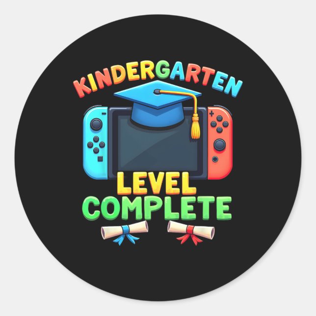 Adesivo Kindergarten Level Complete Graduation Cl 2025 Gam (Frente)