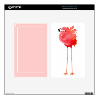 Adesivo Kindle Fire O flamingo cor-de-rosa das caraíbas inflama a pele