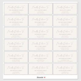 Adesivo Kindly Deliver To Guest address stickers