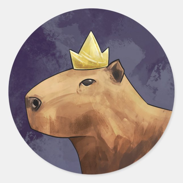 Adesivo King Capybara (Frente)