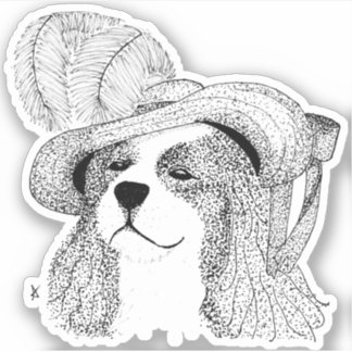 Adesivo King Charles e Rico Hat