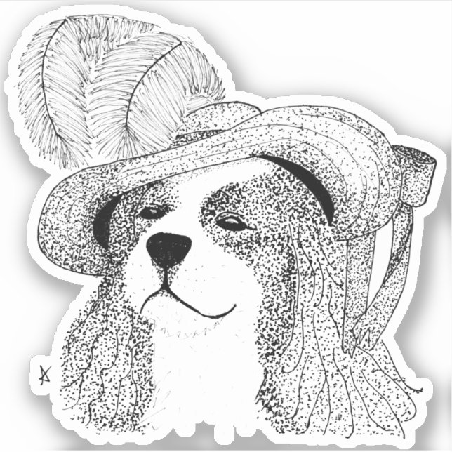 Adesivo King Charles e Rico Hat (Frente)